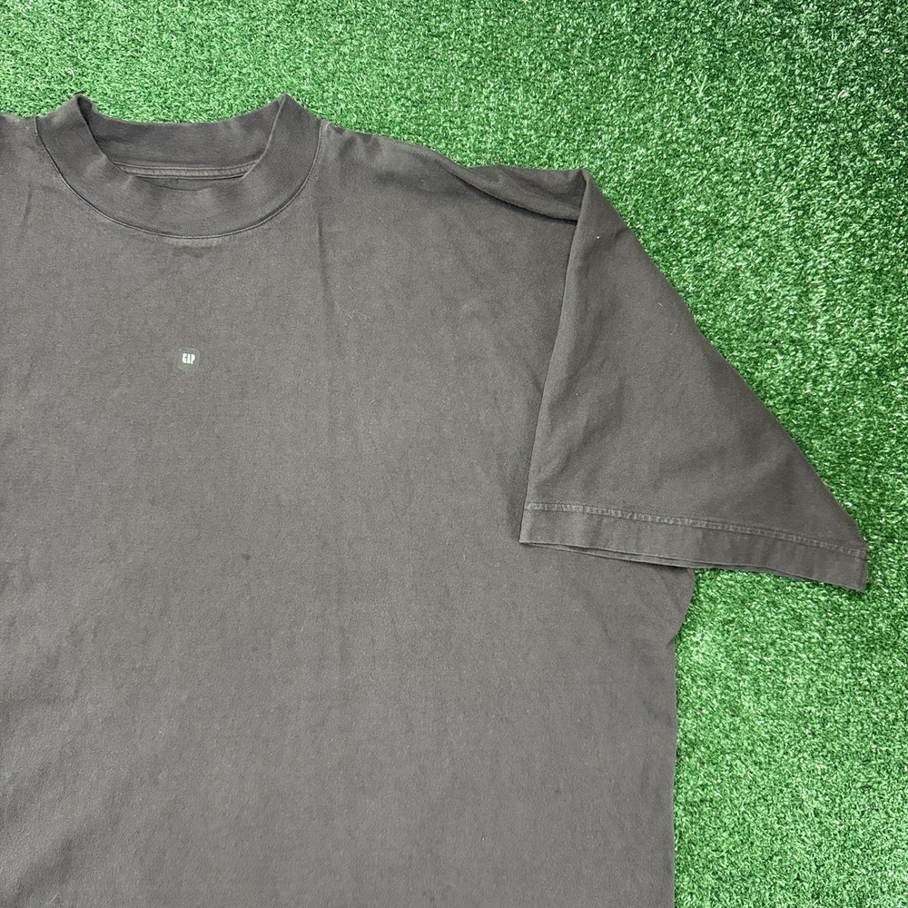 Yeezy GAP Shirt Men's Extra Large Black Short Sleeve Cotton Baggy Kanye West Ye
